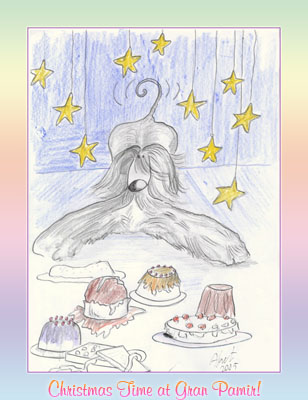 Ariel loves Xmas! Drawing by Assunta Loreti
