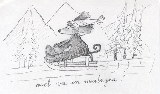 Ariel goes mountain!