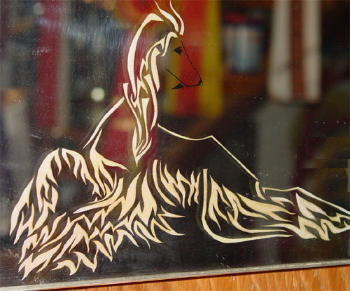 Detail of mirror